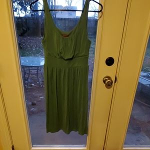 Green knit marina dress
